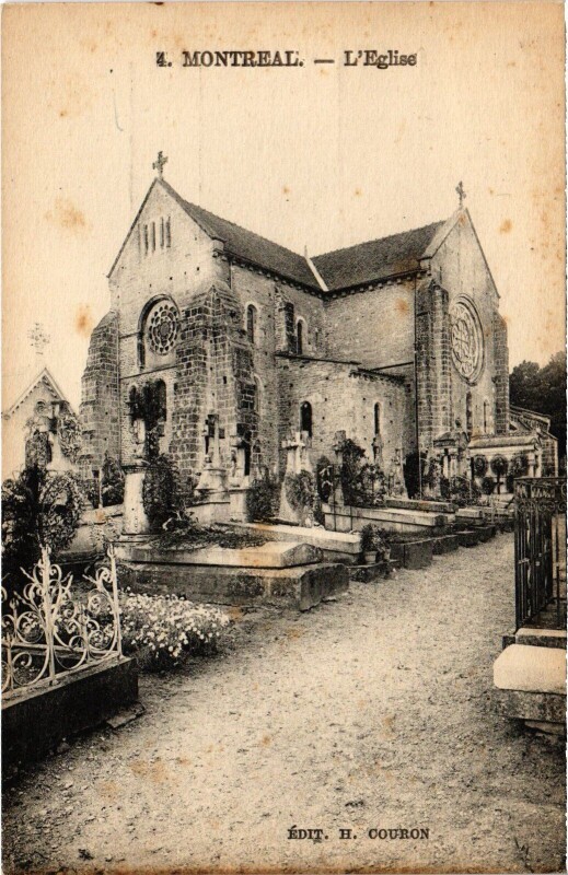 Carte postale ancienne Montréal Eglise à Montréal