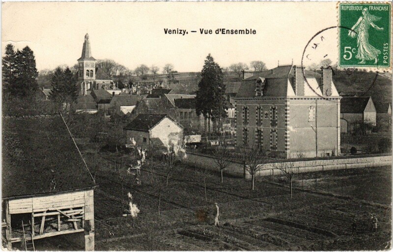 Carte postale ancienne Venizy vue ensemble à Venizy