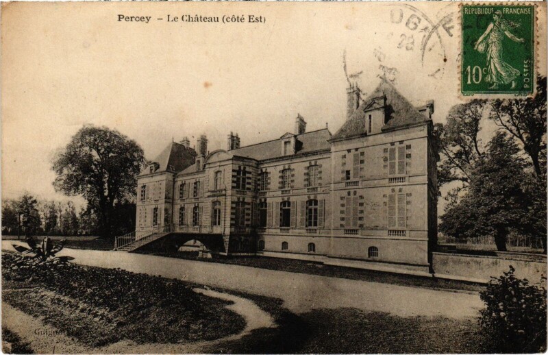 Carte postale ancienne Percey Le Chateau à Percey