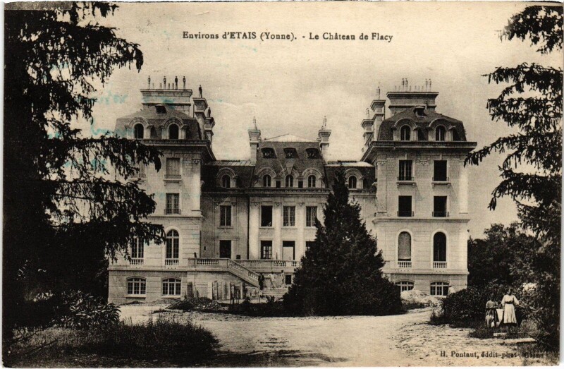 Carte postale ancienne Chateau de Flacy à Flacy