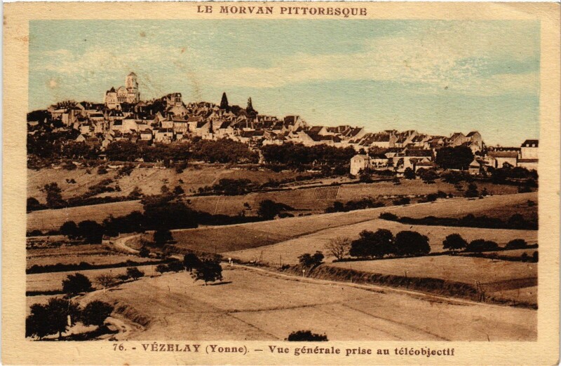 Carte postale ancienne Vézelay vue générale à Vézelay