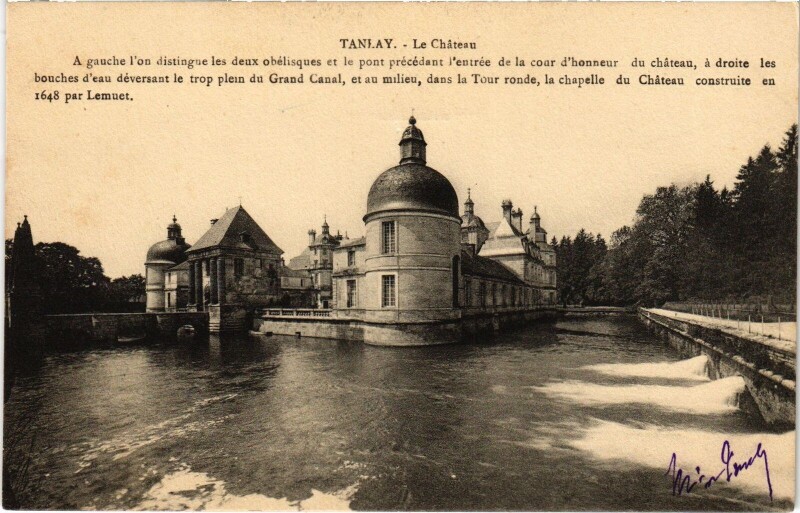 Carte postale ancienne Tanlay Le Chateau à Tanlay