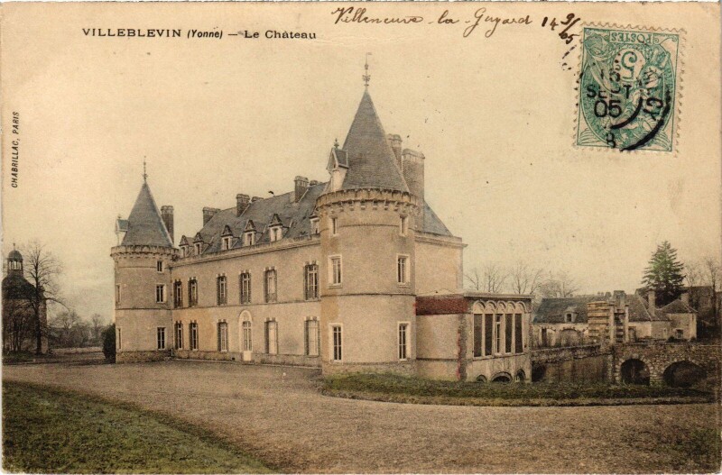 Carte postale ancienne Villeblévin Le Chateau