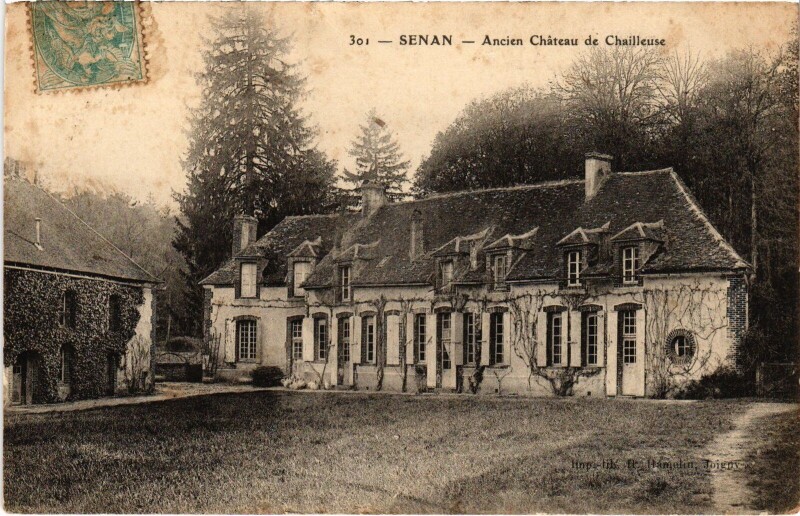 Carte postale ancienne Senan Chateau de Chailleuse à Senan