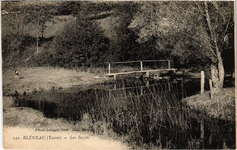 Carte postale ancienne Bléneau Les Bazins à Bléneau