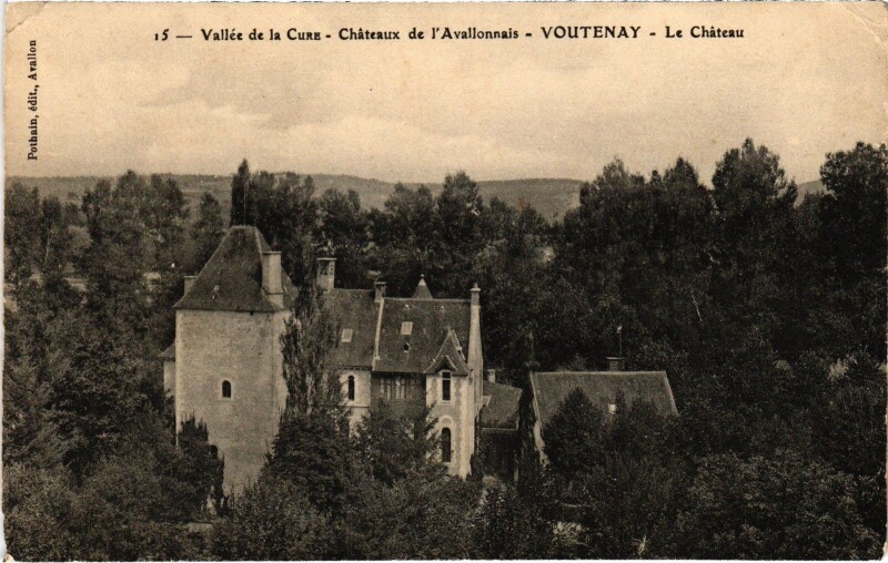 Carte postale ancienne Vallée de la Cure Voutenay Le Chateau