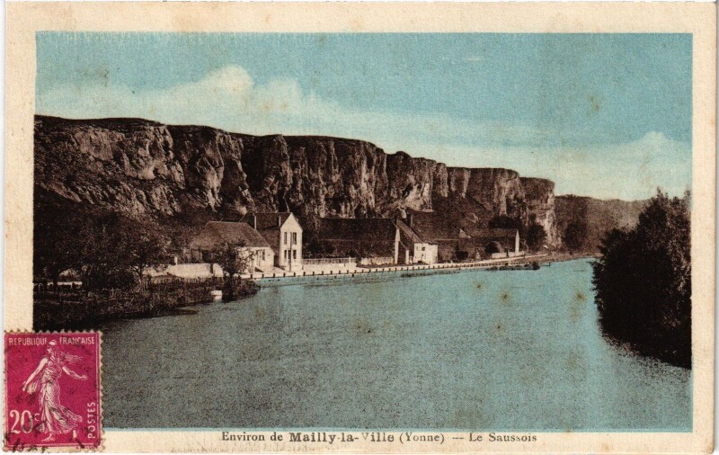 Carte postale ancienne Env. de Mailly-la-Ville Le Saussois à Mailly-la-Ville