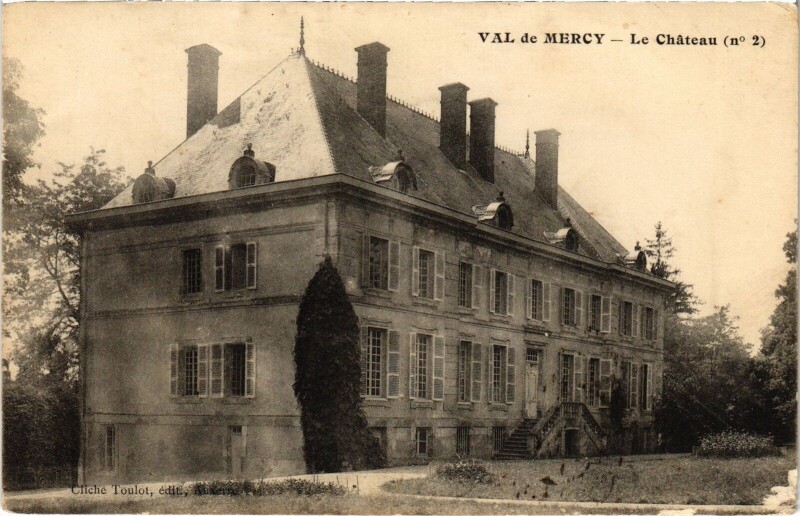 Carte postale ancienne Val-de-Mercy Le Chateau à Mercy