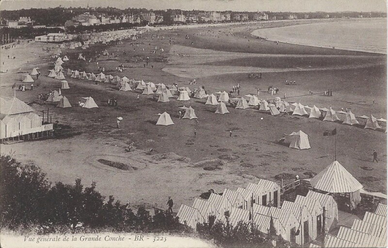 Carte postale ancienne Vue Générale de la Grande Conche à Royan