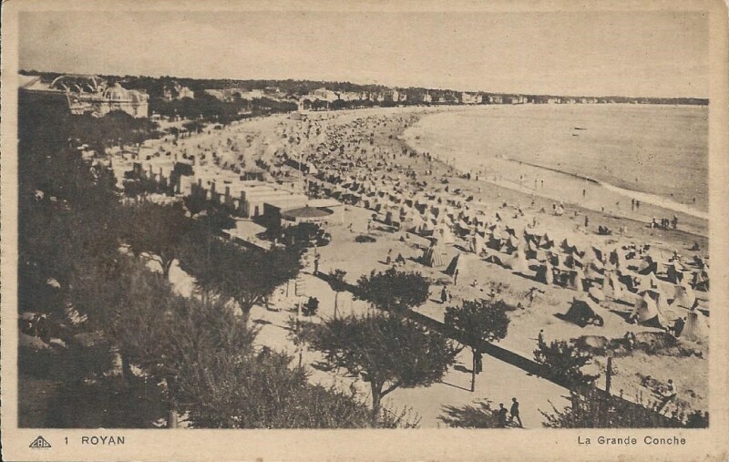 Carte postale ancienne La Grande Conche à Royan