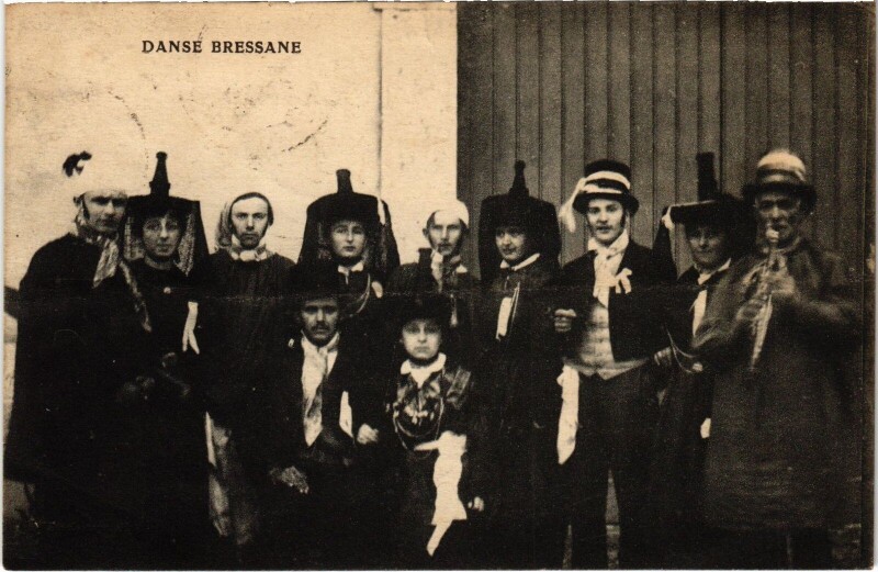 Carte postale ancienne Folklore Danse bressane