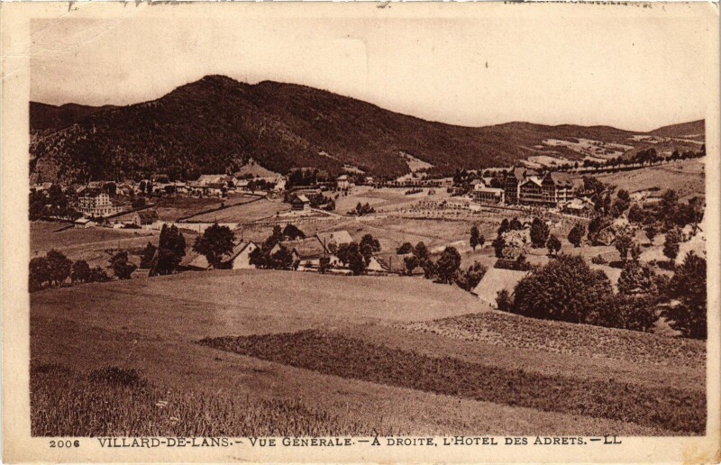 Carte postale ancienne Villard-de-Lans vue générale à Villard-de-Lans