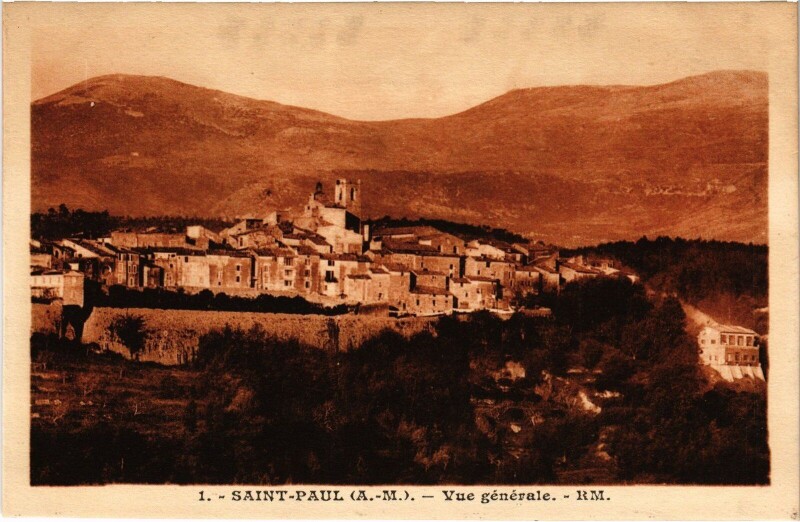 Carte postale ancienne Saint-Paul vue générale