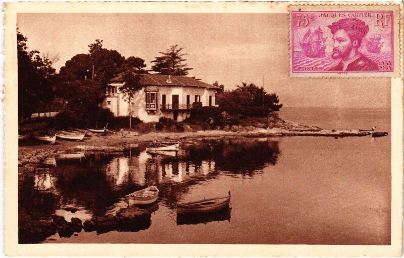 Carte postale ancienne Cap-d'Antibes Pointe de l'Olivette à Antibes