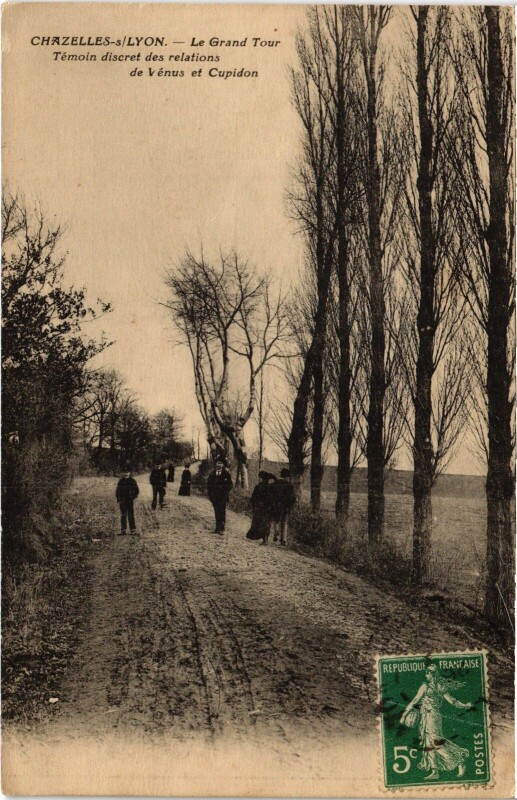 Carte postale ancienne Chazelles-sur-Lyon Le Grand Tour à Chazelles-sur-Lyon