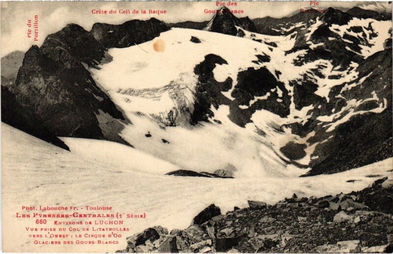 Carte postale ancienne Luchon montagnes