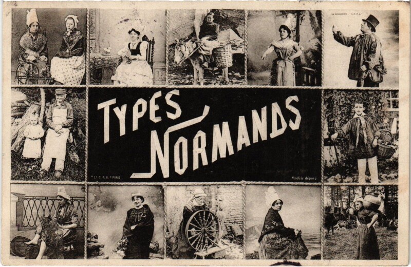 Carte postale ancienne Folklore Types Normands