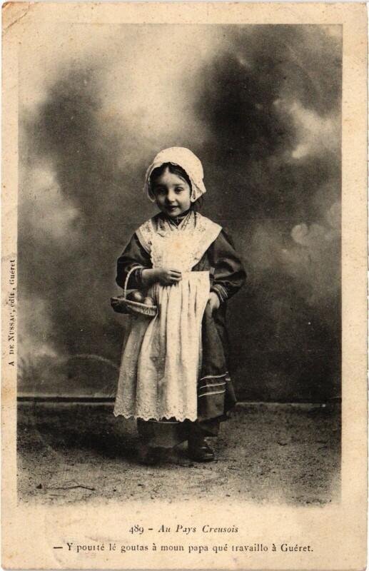 Carte postale ancienne Folklore au pays Creusois