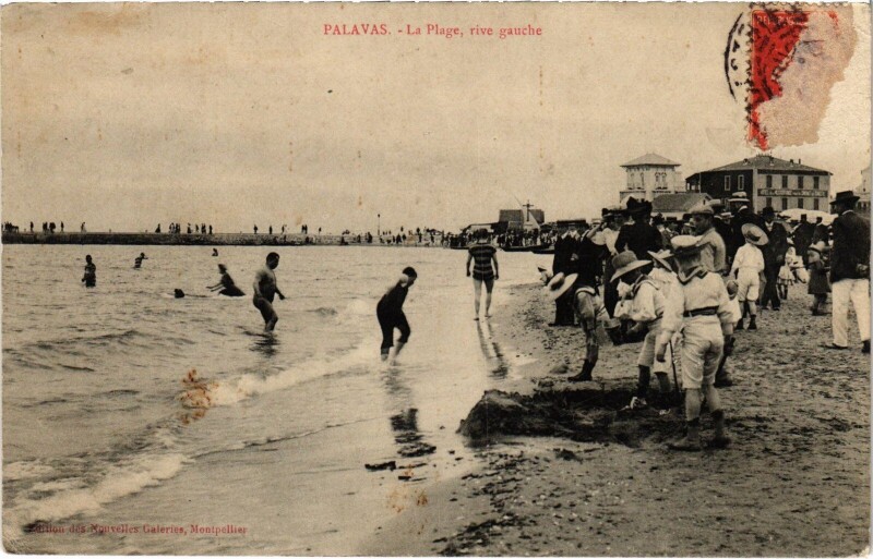 Carte postale ancienne Palavas La plage