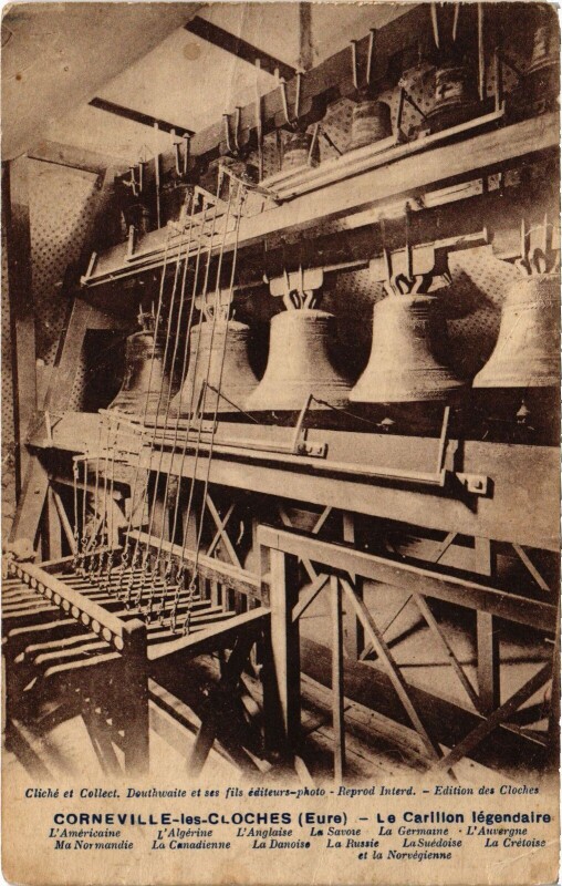 Carte postale ancienne Corneville-les-Cloches Le Carillon