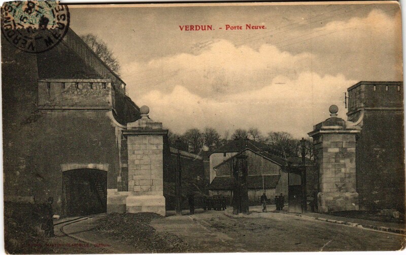 Carte postale ancienne Verdun Porte Neuve à Verdun