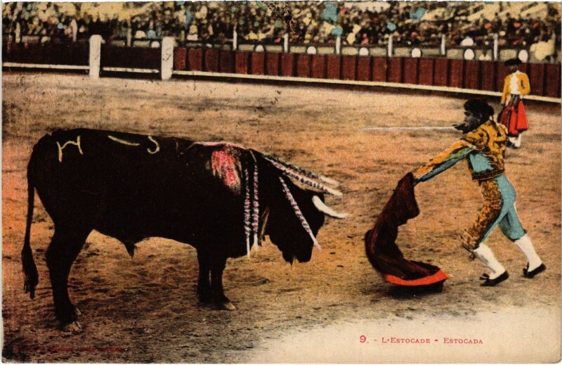 Carte postale ancienne Nimes Estocade