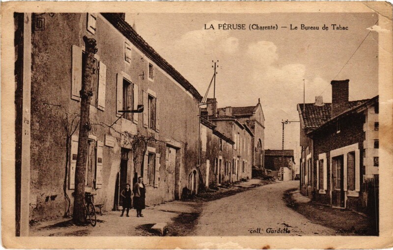 Carte postale ancienne La Péruse Bureau de Tabac