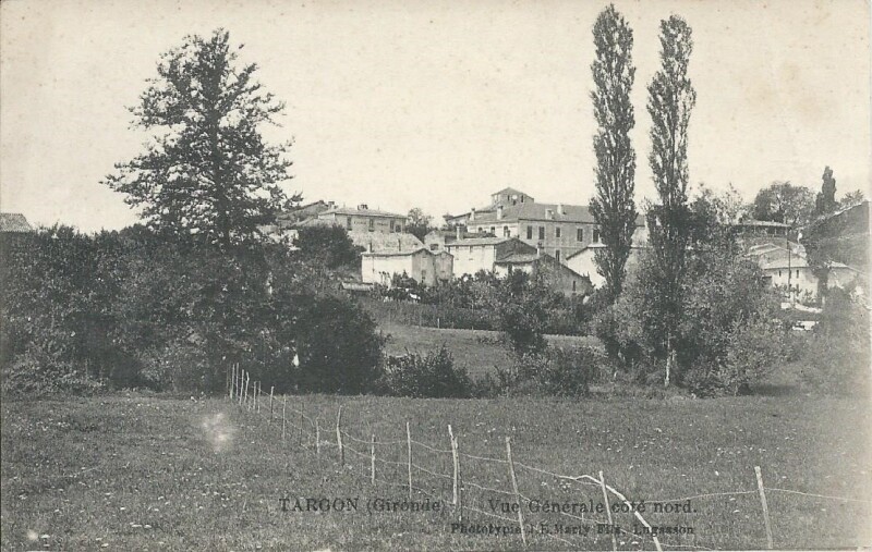 Carte postale ancienne Vue Générale Côté Nord à Targon