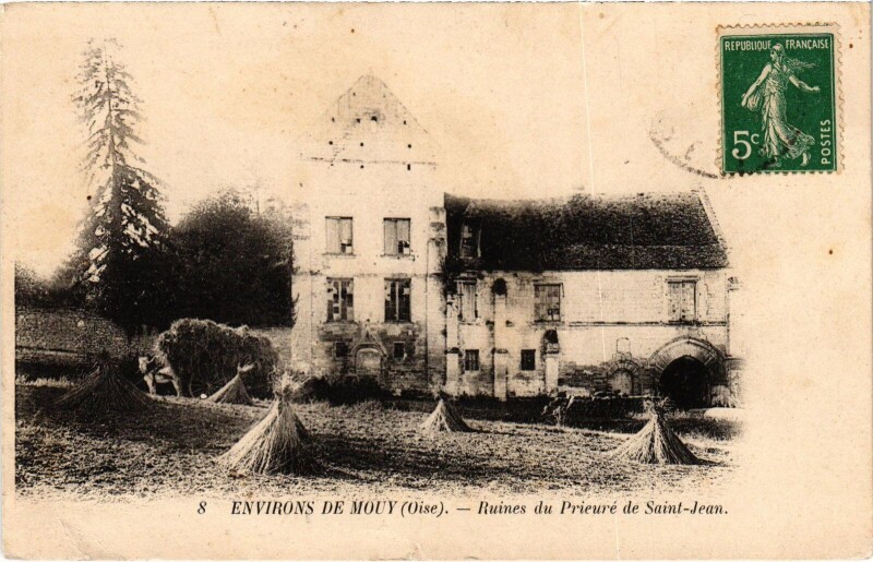 Carte postale ancienne Env. de Mouy Ruines Prieuré de Saint-jean