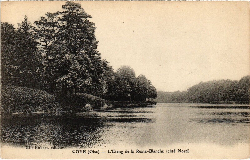 Carte postale ancienne Coye Etang de la Reine-Blanche