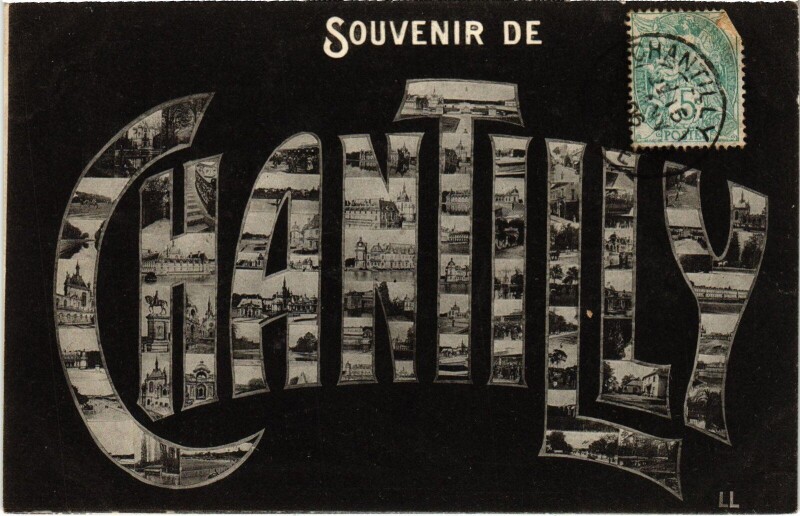 Carte postale ancienne Souvenir de Chantilly à Antilly