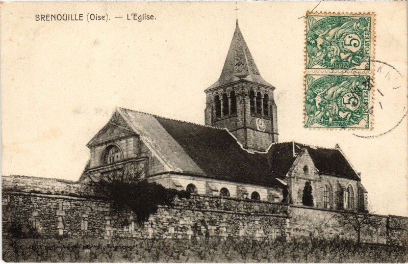 Carte postale ancienne Brenouille Eglise à Brenouille