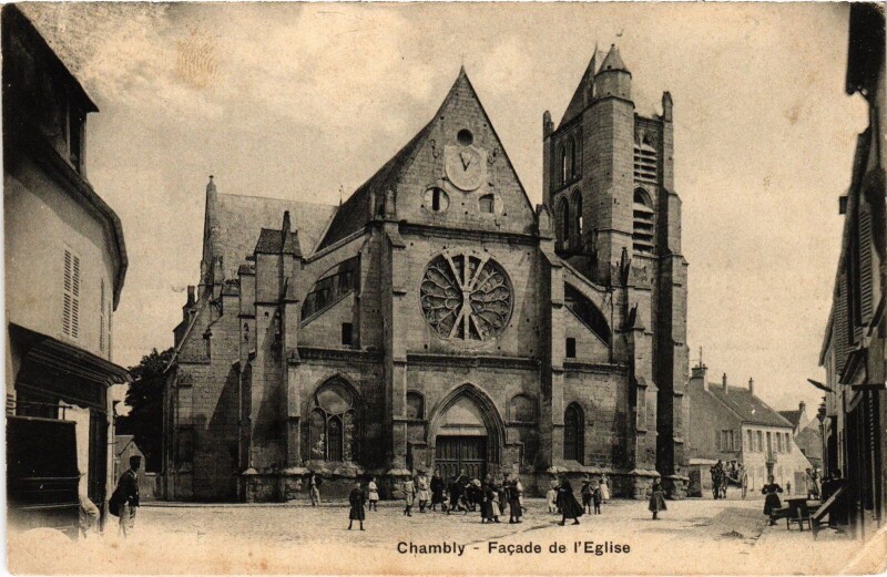 Carte postale ancienne Chambly Eglise à Chambly