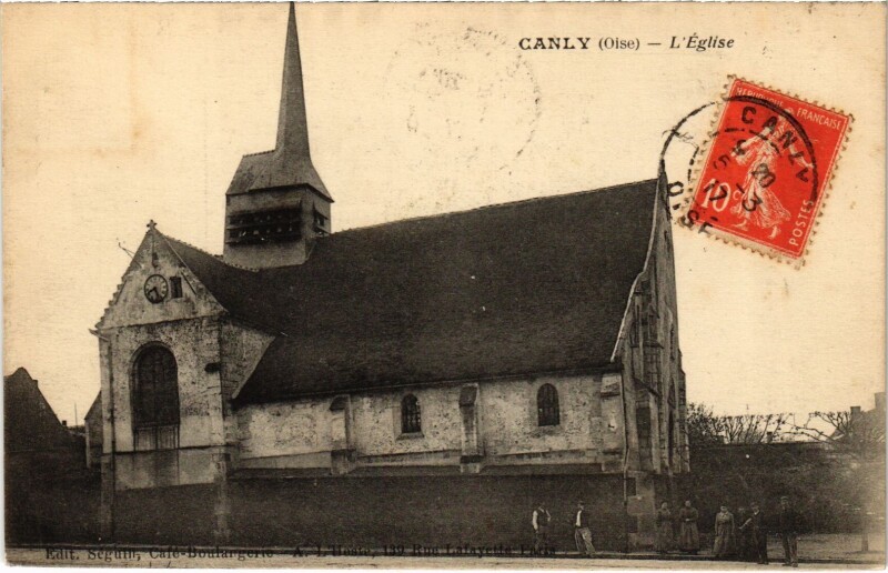 Carte postale ancienne Canly Eglise à Canly