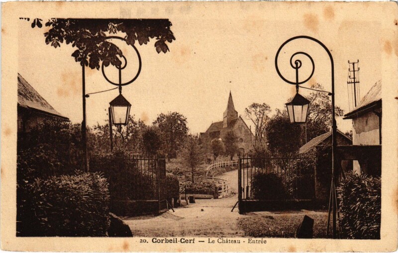 Carte postale ancienne Corbeil-Cerf Le Chateau à Corbeil-Cerf