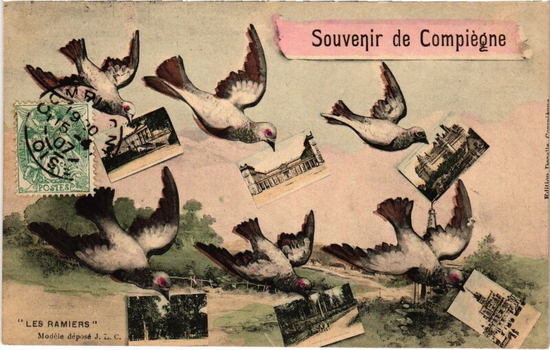 Carte postale ancienne Souvenir de Compiegne