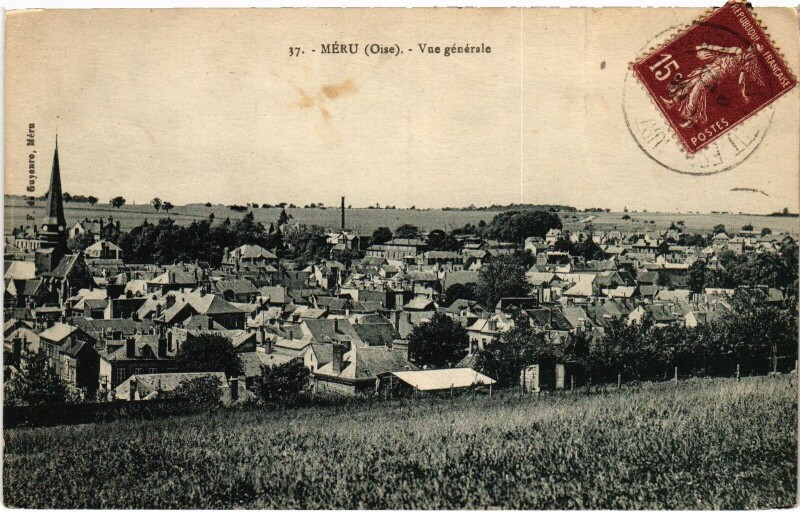 Carte postale ancienne Méru vue générale à Méru
