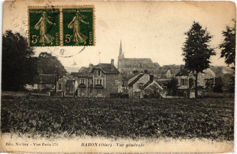 Carte postale ancienne Baron vue générale à Baron