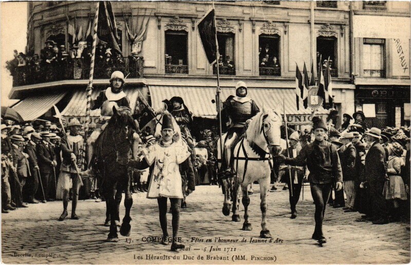 Carte postale ancienne Compiegne Fetes de Jeanne d'Arc