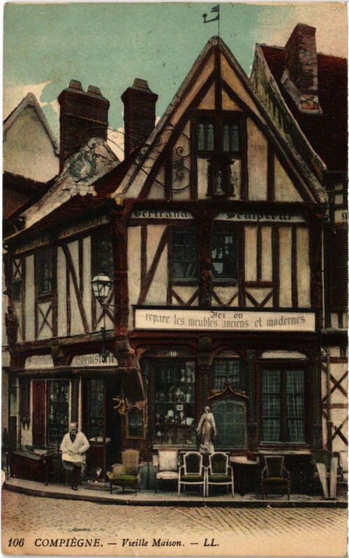 Carte postale ancienne Compiegne vieille Maison