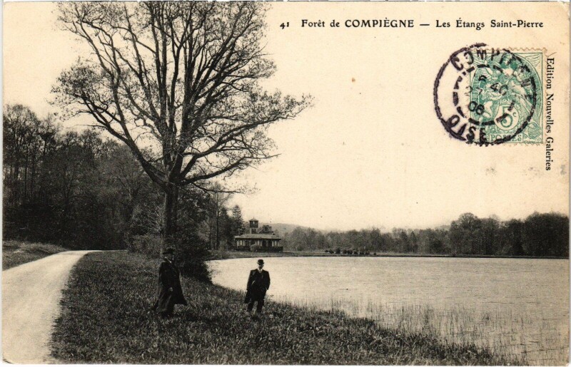 Carte postale ancienne Foret de Compiegne Les Etangs de Saint-Pierre
