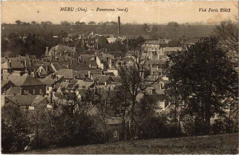 Carte postale ancienne Méru Panorama à Méru