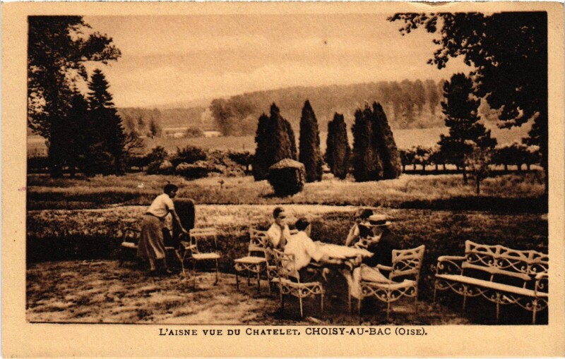 Carte postale ancienne Choisy-au-Bac Aisne due vue Chatelet à Choisy-au-Bac