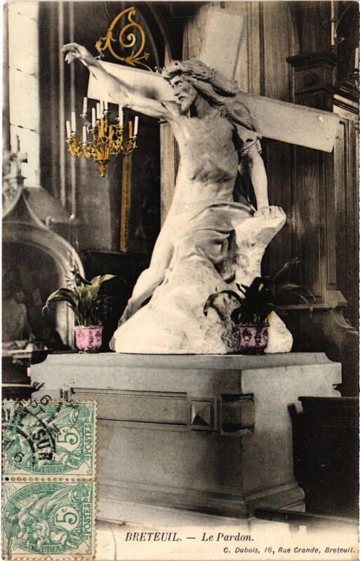 Carte postale ancienne Breteuil Le Pardon à Breteuil