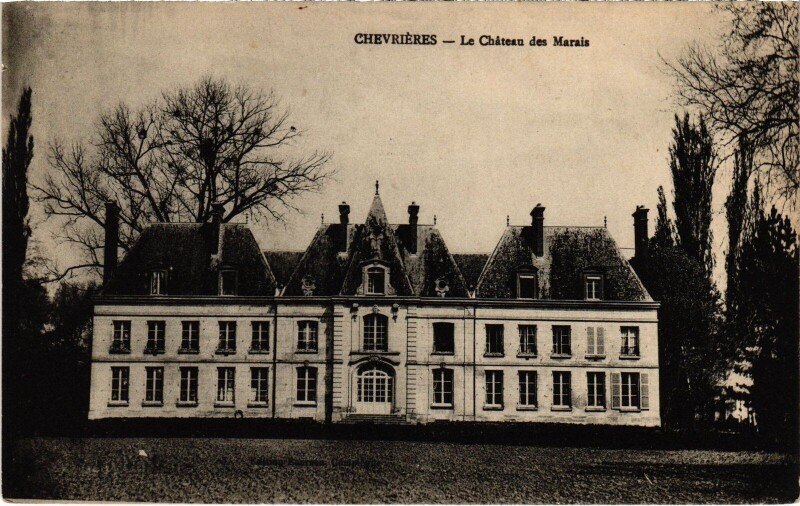 Carte postale ancienne Chevieres Chateau du Marais