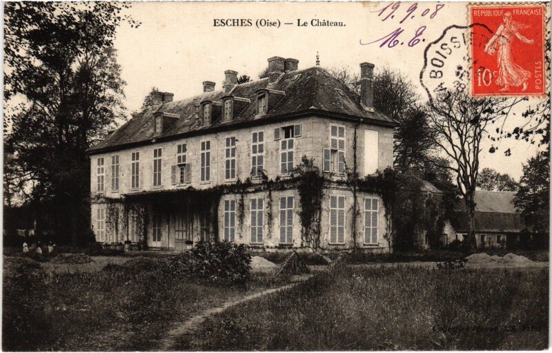 Carte postale ancienne Esches Le Chateau à Esches