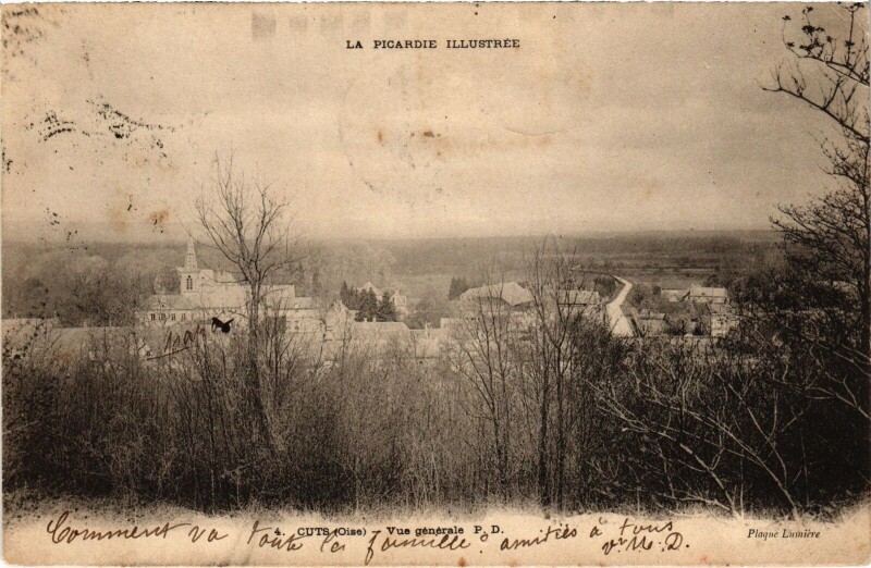 Carte postale ancienne Cuts vue générale