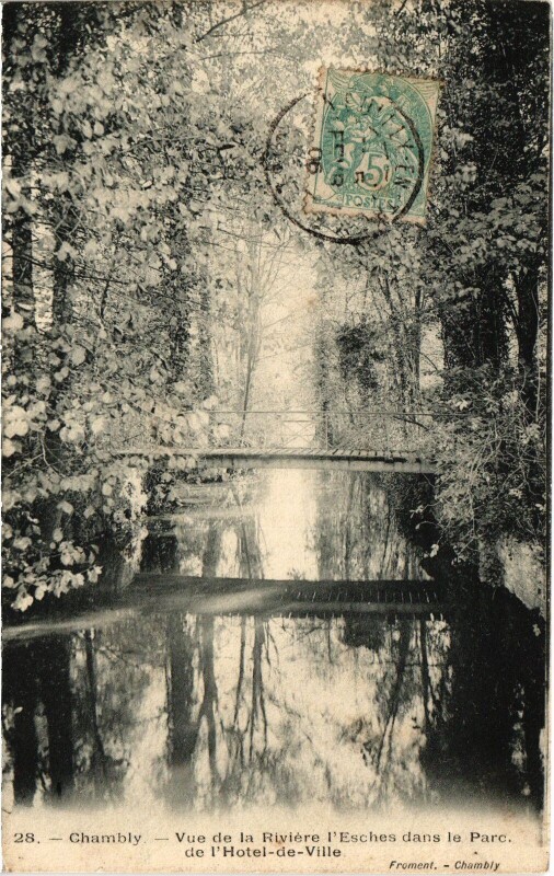 Carte postale ancienne Chambly riviere l'Esches à Chambly
