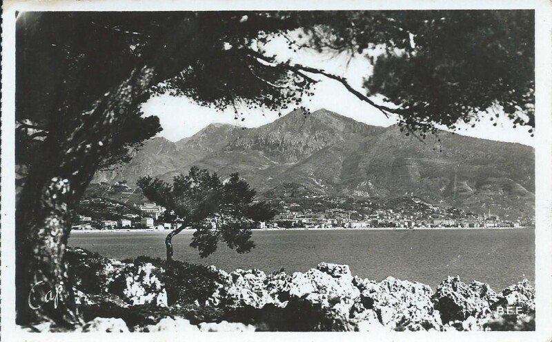 Carte postale ancienne Cap Martin - Panorama sur Menton à Roquebrune-Cap-Martin