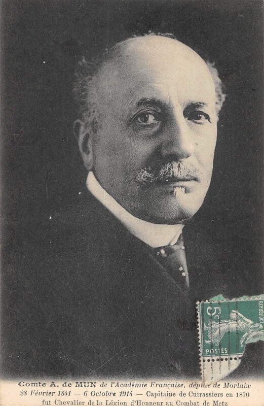 Carte postale ancienne Morlaix - Comte A.De Mun De L'Academie Francaise - Depute De Morlaix à Morlaix